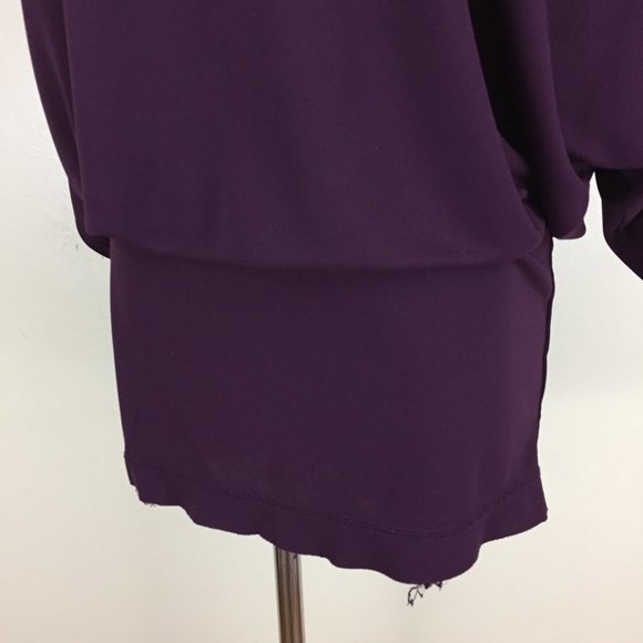 RACHEL ROY Cut Out Batwing Sleeve Stretchy Shirt - Picture 8 of 10